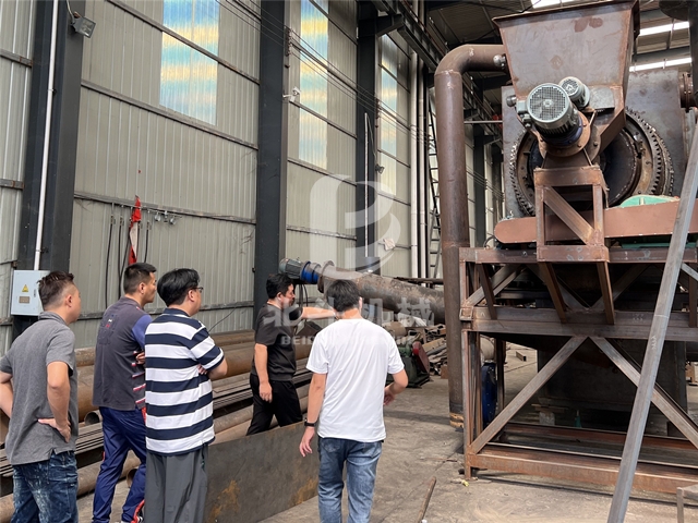 鞏義北斗誠(chéng)邀臺(tái)灣客戶(hù)考察果殼炭化設(shè)備